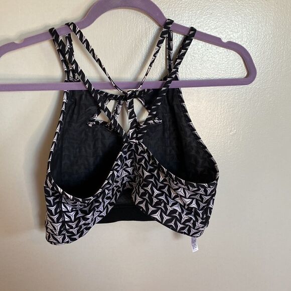 Victoria Sport by Victorias Secret VSX Black White Sports Bra Size Large - Picture 6 of 10